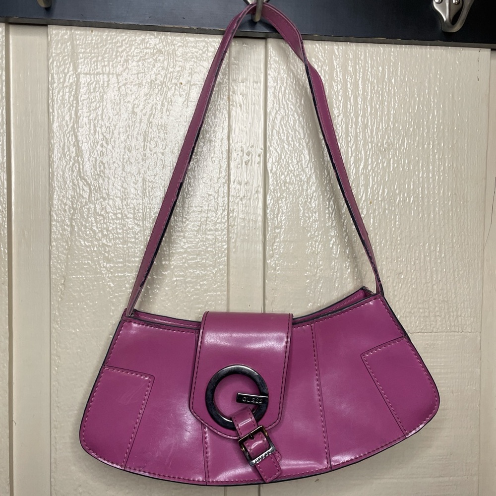 GUESS Pink Y2K Shoulder Bag Vintage Style Purse